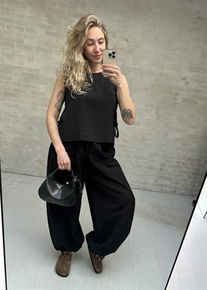 Roxane Balloon linen buks Sort Neo Noir 
